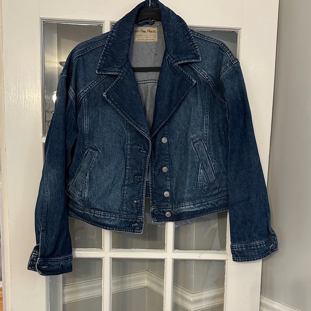Free People Indigo Denim Jacket